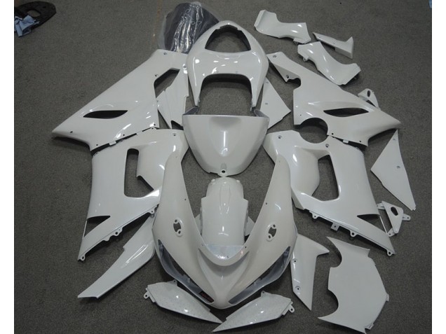 Blanc Carénage Moto ZX6R 05-06