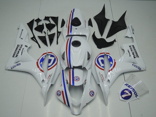 Blanc Carénages Moto CBR 600 RR 07-08