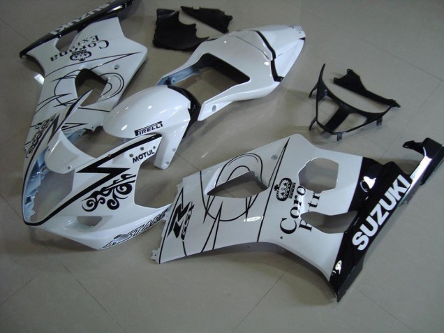 Blanc Corona Carénage Moto GSXR 1000 K3 03-04 Blanc Corona Carénage Moto GSXR 1000 K3 03-04
