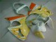 Blanc Jaune Flamme Carénage Moto ZX6R 00-02