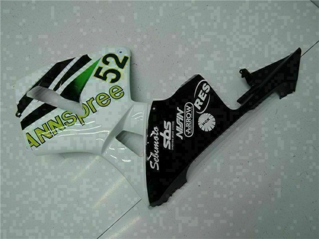 Blanc Jaune Vert 52 Carénage Moto CBR 600 RR 05-06 Blanc Jaune Vert 52 Carénage Moto CBR 600 RR 05-06