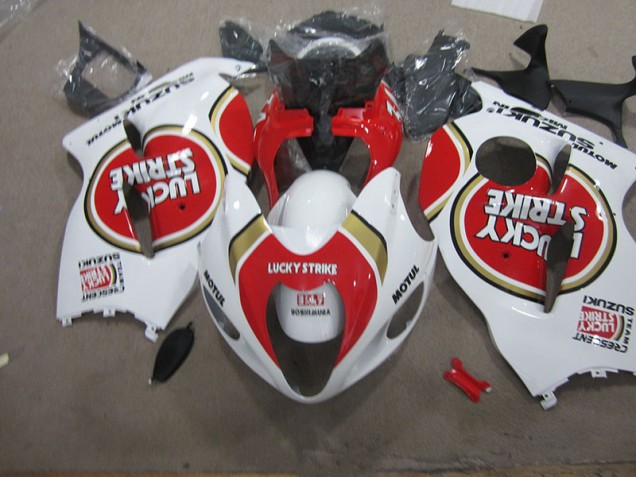 Blanc Lucky Strike Motul Carénage Moto GSXR 1300 Hayabusa 96-07
