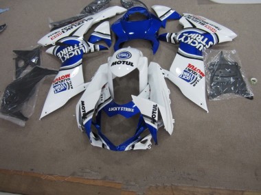 Blanc Lucky Strike Motul Carénage Moto GSXR 750 K11 11-24