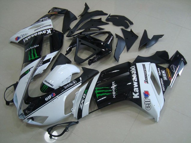 Blanc Monster Carénage Moto ZX6R 07-08 Blanc Monster Carénage Moto ZX6R 07-08