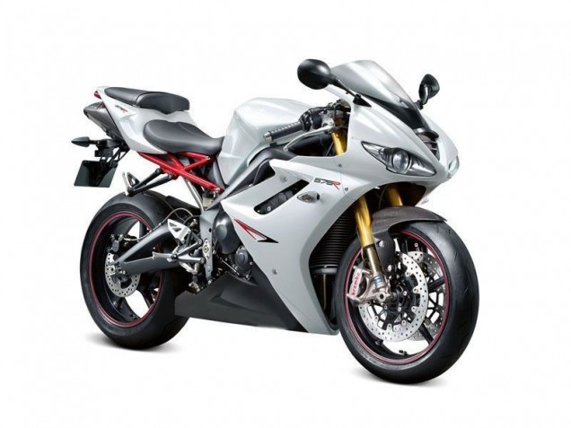 Blanc Nacré Noir Carénage Moto Daytona 675 Triple 09-12 Blanc Nacré Noir Carénage Moto Daytona 675 Triple 09-12