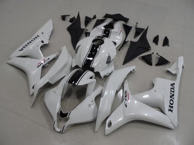 Blanc Nacré avec Noir Bande Carénage Moto CBR 600 RR 07-08
