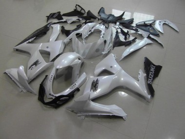 Blanc Nacré et Noir Carénage Moto GSXR 1000 K9 09-16