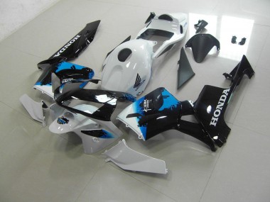 Blanc Noir Bleu Carénages Moto CBR 600 RR 03-04