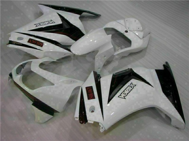 Blanc Noir Carénage Moto EX250 08-12