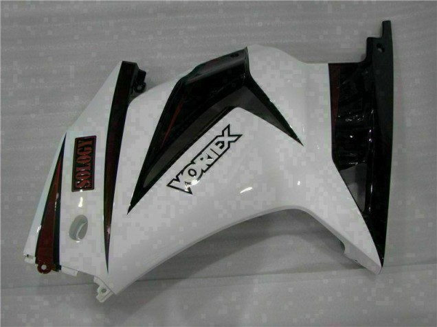 Blanc Noir Carénage Moto EX250 08-12