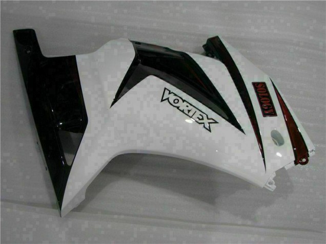 Blanc Noir Carénage Moto EX250 08-12