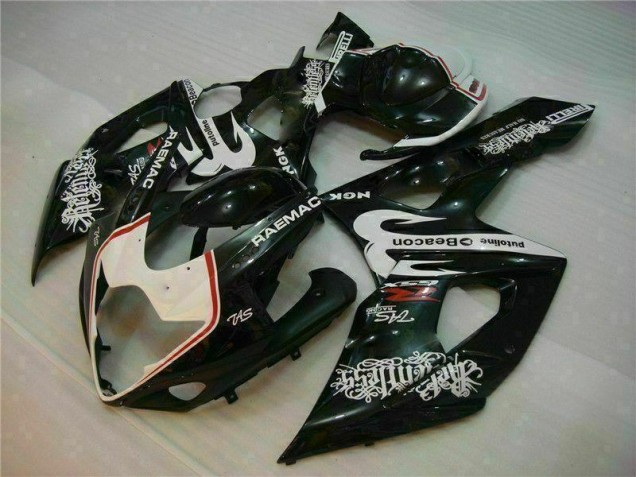 Blanc Noir Carénage Moto GSXR 1000 K5 05-06
