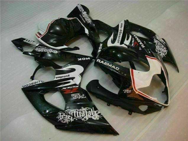 Blanc Noir Carénage Moto GSXR 1000 K5 05-06