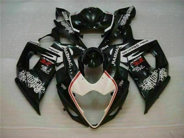 Blanc Noir Carénage Moto GSXR 1000 K5 05-06