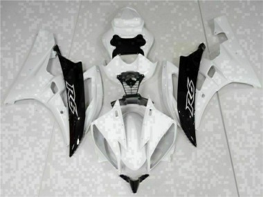 Blanc Noir Carénage Moto R6 06-07