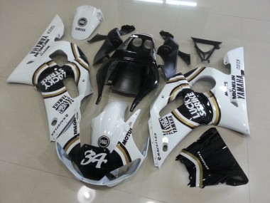 Blanc Noir Carénage Moto R6 98-02