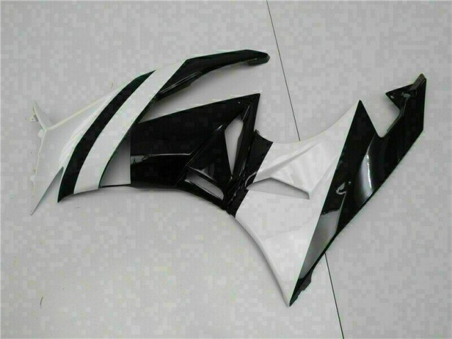 Blanc Noir Carénage Moto ZX6R 09-12 Blanc Noir Carénage Moto ZX6R 09-12