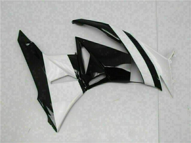 Blanc Noir Carénage Moto ZX6R 09-12 Blanc Noir Carénage Moto ZX6R 09-12