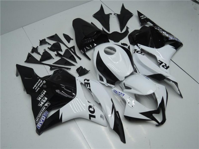 Blanc Noir Carénages Moto CBR 600 RR 09-12 Blanc Noir Carénages Moto CBR 600 RR 09-12