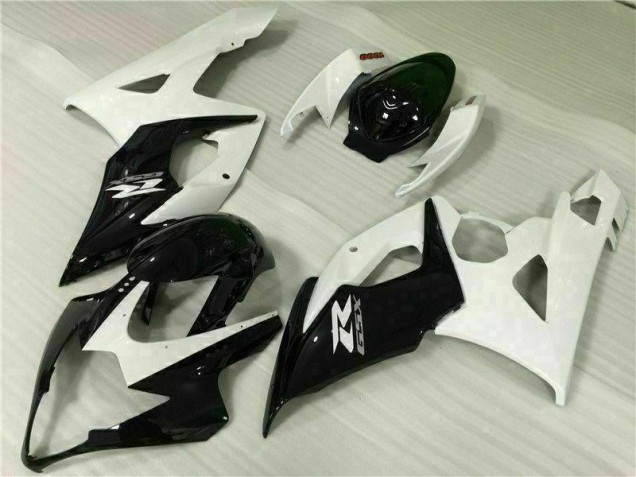 Blanc Noir Carénages Moto GSXR 1000 K5 05-06 Blanc Noir Carénages Moto GSXR 1000 K5 05-06