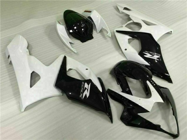 Blanc Noir Carénages Moto GSXR 1000 K5 05-06 Blanc Noir Carénages Moto GSXR 1000 K5 05-06