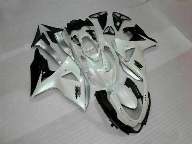 Blanc Noir Carénages Moto GSXR 1000 K9 09-16 Blanc Noir Carénages Moto GSXR 1000 K9 09-16