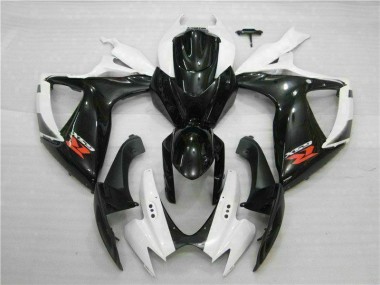 Blanc Noir Carénages Moto GSXR 600 / 750 K6 06-07