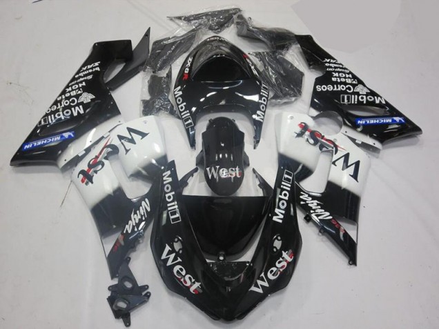 Blanc Noir Carénages Moto ZX6R 05-06