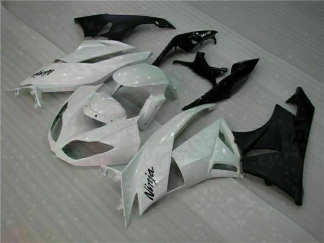 Blanc Noir Carénages Moto ZX6R 09-12 Blanc Noir Carénages Moto ZX6R 09-12
