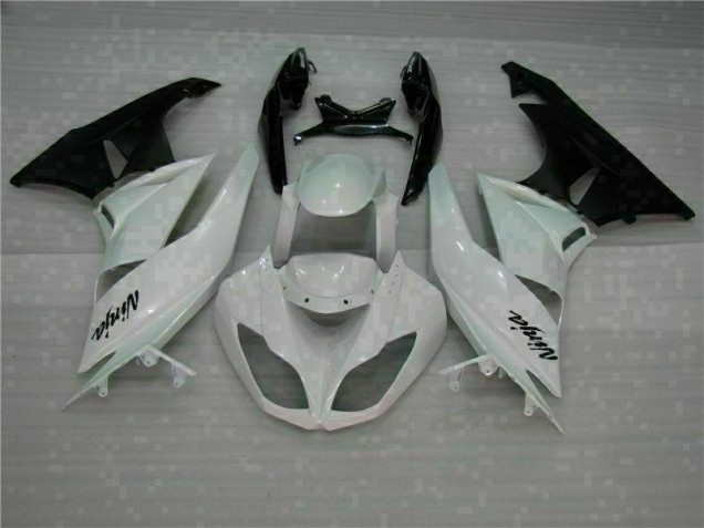 Blanc Noir Carénages Moto ZX6R 09-12 Blanc Noir Carénages Moto ZX6R 09-12