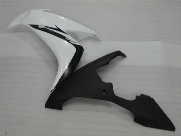 Blanc Noir Flamme Carénage Moto R1 04-06 Blanc Noir Flamme Carénage Moto R1 04-06