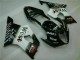 Blanc Noir Kit Carénages Motos Complet GSXR 1000 K3 03-04 Blanc Noir Kit Carénages Motos Complet GSXR 1000 K3 03-04