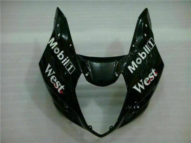 Blanc Noir Kit Carénages Motos Complet GSXR 1000 K3 03-04 Blanc Noir Kit Carénages Motos Complet GSXR 1000 K3 03-04