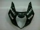 Blanc Noir Kit Carénages Motos Complet GSXR 1000 K3 03-04 Blanc Noir Kit Carénages Motos Complet GSXR 1000 K3 03-04