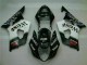 Blanc Noir Kit Carénages Motos Complet GSXR 1000 K3 03-04 Blanc Noir Kit Carénages Motos Complet GSXR 1000 K3 03-04