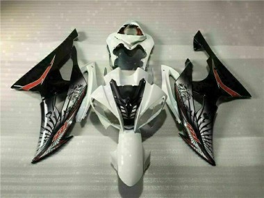 Blanc Noir Kit Carénages Motos Complet R6 08-16