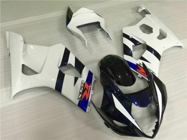 Blanc Noir Kit Carénages Motos GSXR 1000 K3 03-04 Blanc Noir Kit Carénages Motos GSXR 1000 K3 03-04