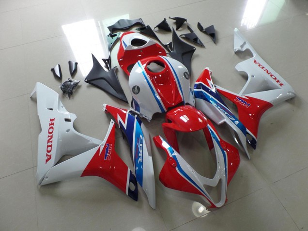 Blanc Rouge Bleu HRC Carénage Moto CBR 600 RR 07-08 Blanc Rouge Bleu HRC Carénage Moto CBR 600 RR 07-08
