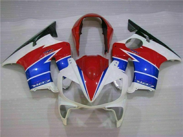 Blanc Rouge Carénage Moto CBR 600 F4i 04-07