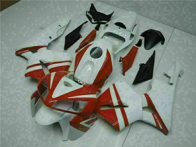Blanc Rouge Carénages Moto CBR 600 RR 05-06