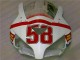 Blanc Rouge Carrosserie Moto CBR 1000 RR 04-05 Blanc Rouge Carrosserie Moto CBR 1000 RR 04-05