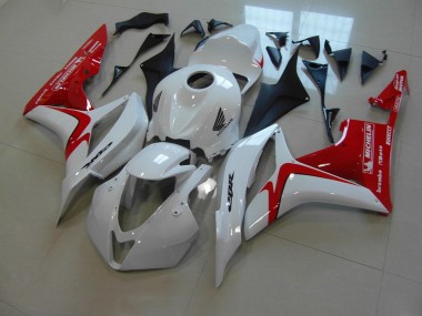 Blanc Rouge Courses Version Carénage Moto CBR 600 RR 07-08