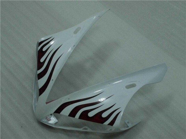 Blanc Rouge Flamme Carénage Moto R1 04-06