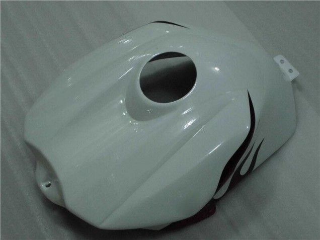 Blanc Rouge Flamme Carénage Moto R1 04-06