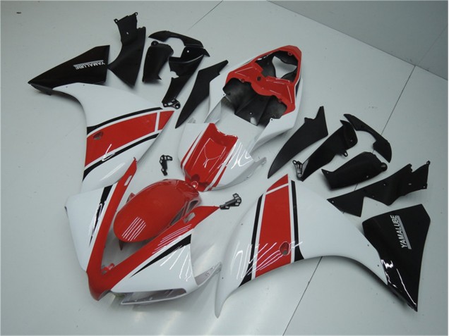 Blanc Rouge Noir Carénage Moto R1 12-14