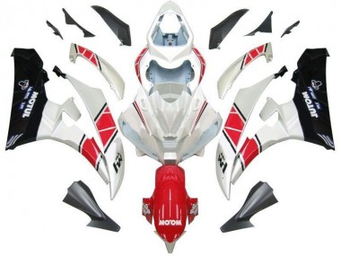 Blanc Rouge Noir Carénage Moto R6 06-07