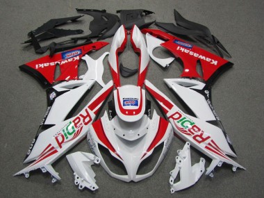 Blanc Rouge Rapid Carénage Moto ZX6R 09-12
