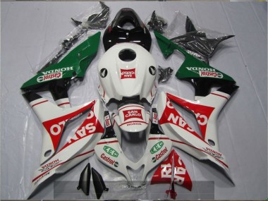 Blanc Rouge Vert San Carlo Castrol Carénage Moto CBR 600 RR 07-08