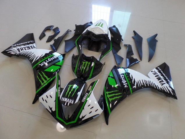 Blanc Vert Big Monster Carénage Moto R1 12-14