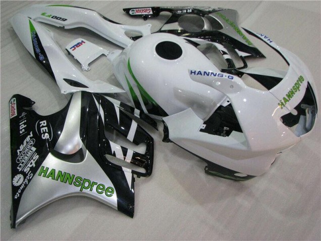 Blanc Vert Hannspree Carénage Moto CBR 600 F3 95-98 Blanc Vert Hannspree Carénage Moto CBR 600 F3 95-98